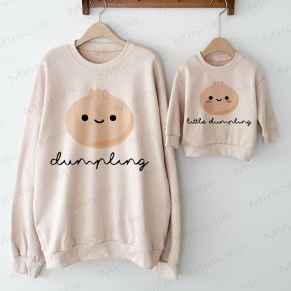DUMPLING/LITTLE DUMPLING Baby Beige Familien Sweatshirt - Beige - Sweatshirt für Erwachsene: XL - image 1
