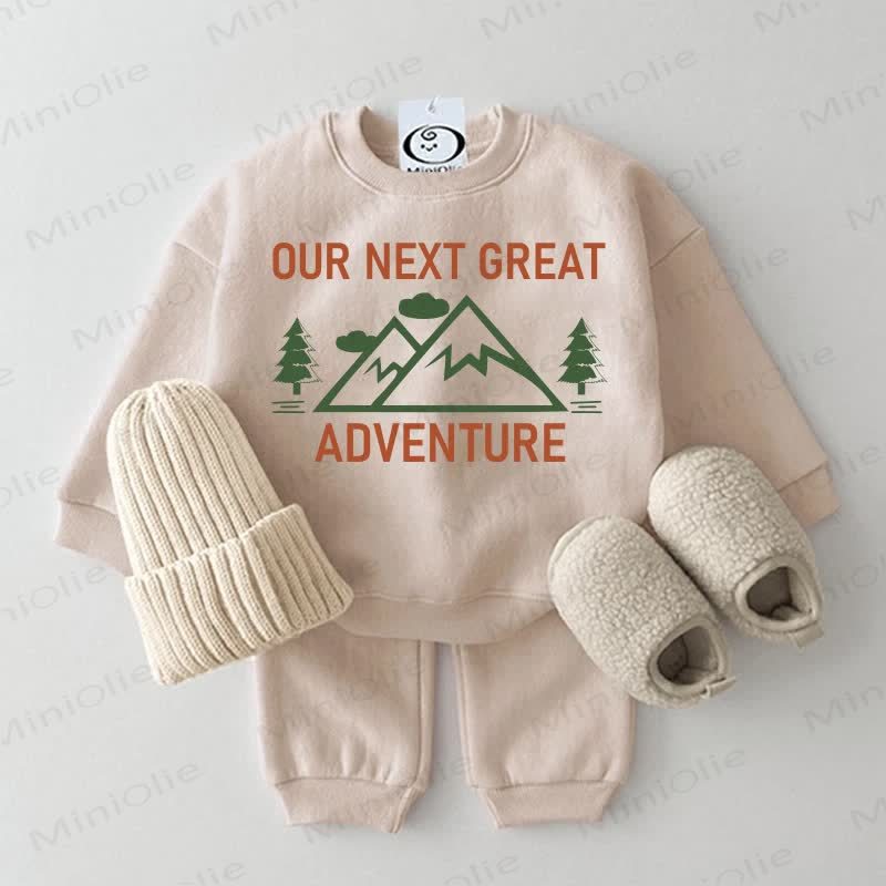 OUR NEXT GREAT ADVENTURE Baby 2-teiliges Beige Set - Beige - 2-3J - image 1
