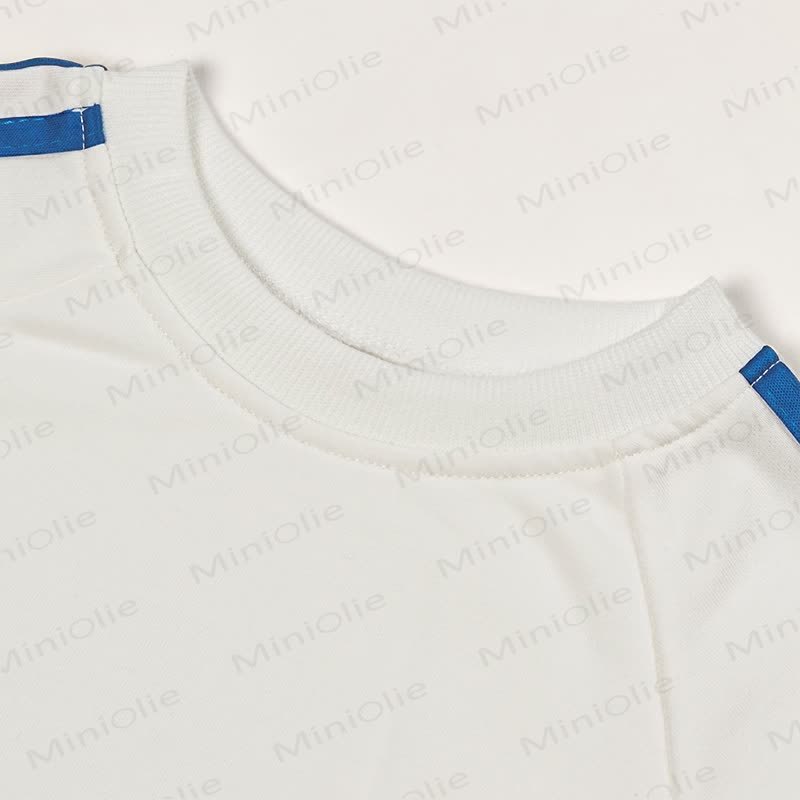 AL DENTE Baby Kleinkind Pasta Blau Streifen 2-teiliges Set - image 3
