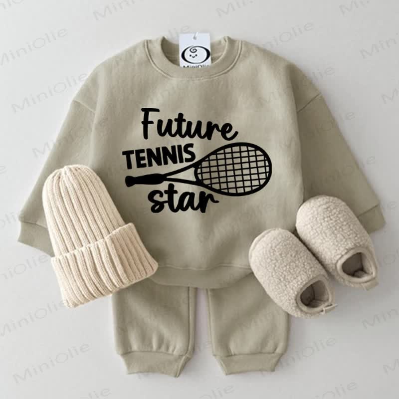 FUTURE TENNIS STAR Baby Grau Grün 2-teiliges Set - Grau Grün - 2-3J - image 1