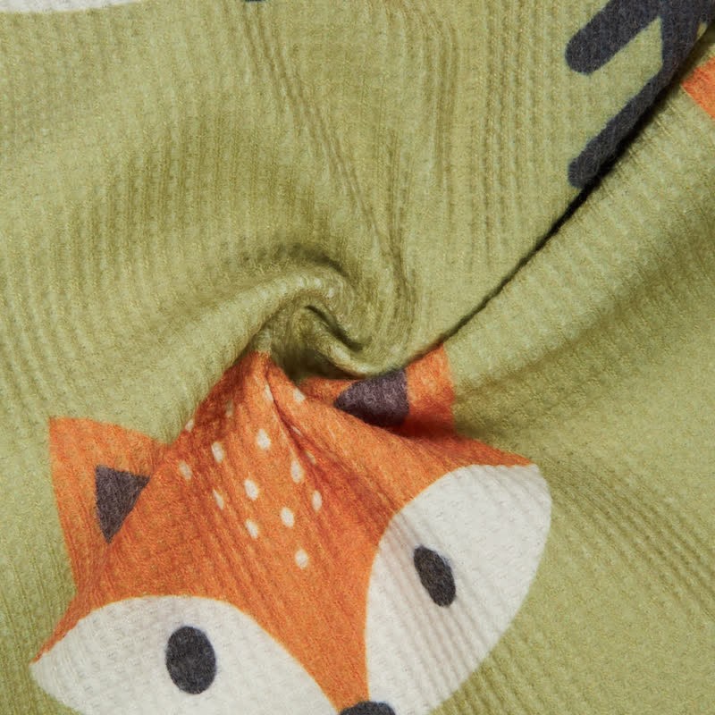 Baby Kleinkind Fuchs Grün Waffel 2-teiliges Set - image 7