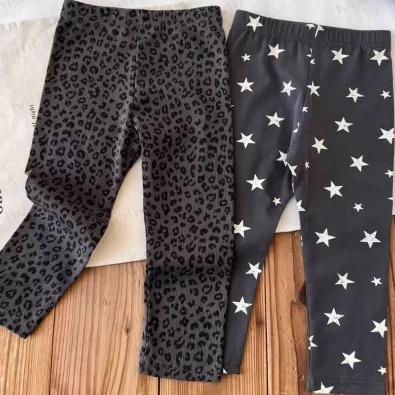 Baby Kleinkind Mädchen Leopardenmuster/Fünfzackigen Stern Gamaschen - image 1