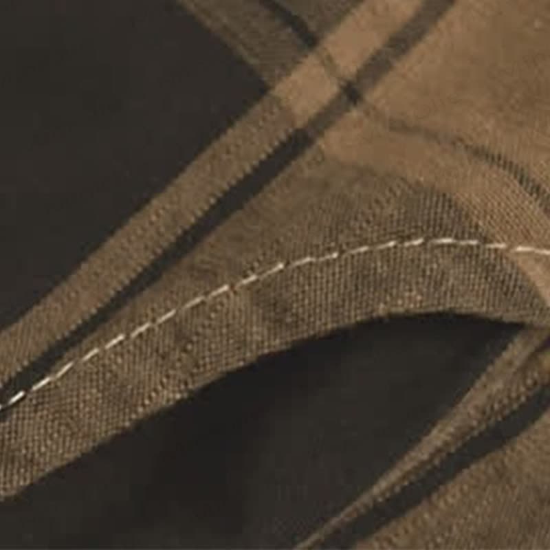 Lockere Hose für Kleinkind-Jungen) in Kaffee mit Plaid - image 7