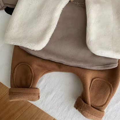 Einfarbig Vlies Hose für Baby - image 3