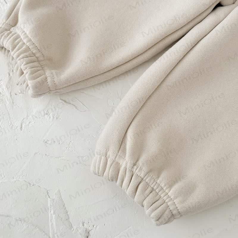 Beige 2-teiliges Vlies Set für Baby , Mädchen - image 9