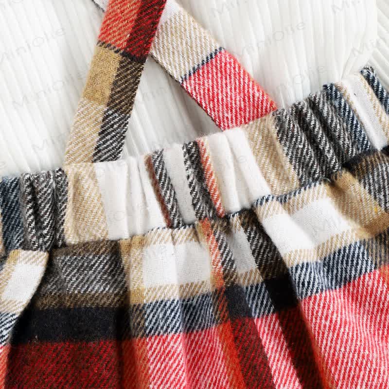 Baby Schwarz Weiß Plaid Rock 2-teiliges Set - image 13