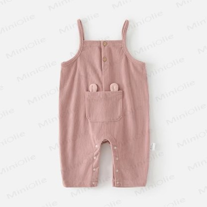Hase Overalls mit Hasenmotiv für Baby und Kleinkind - Rosa - 2-3J - image 3