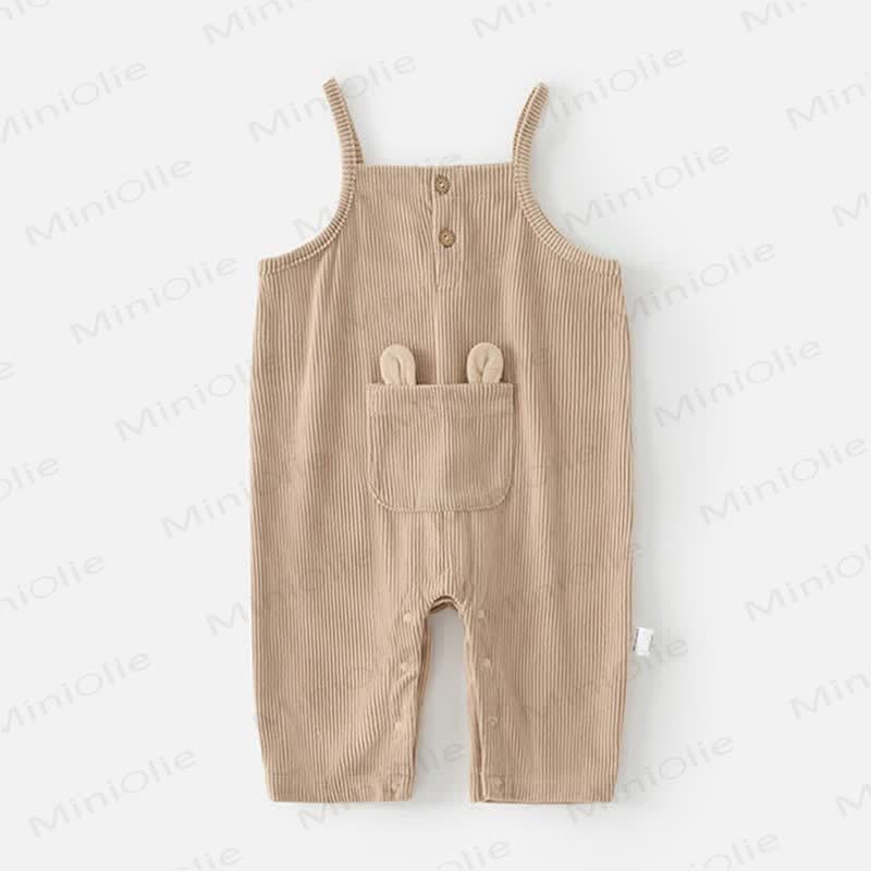 Hase Overalls mit Hasenmotiv für Baby und Kleinkind - Leichter Kaffee - 2-3J - image 4