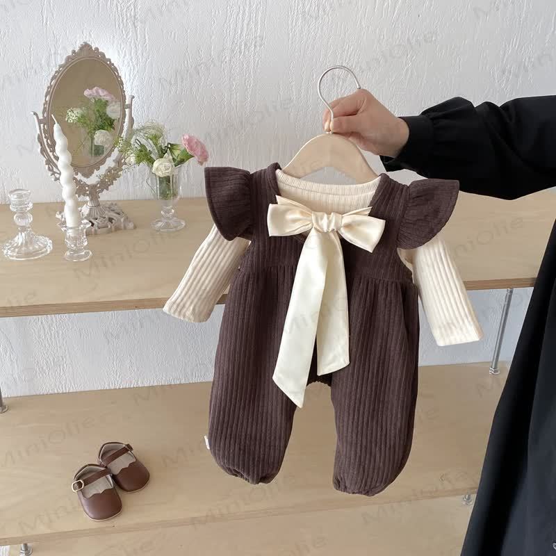 Einfarbig Schleife mit Schleife für Baby (Mädchen) - image 1