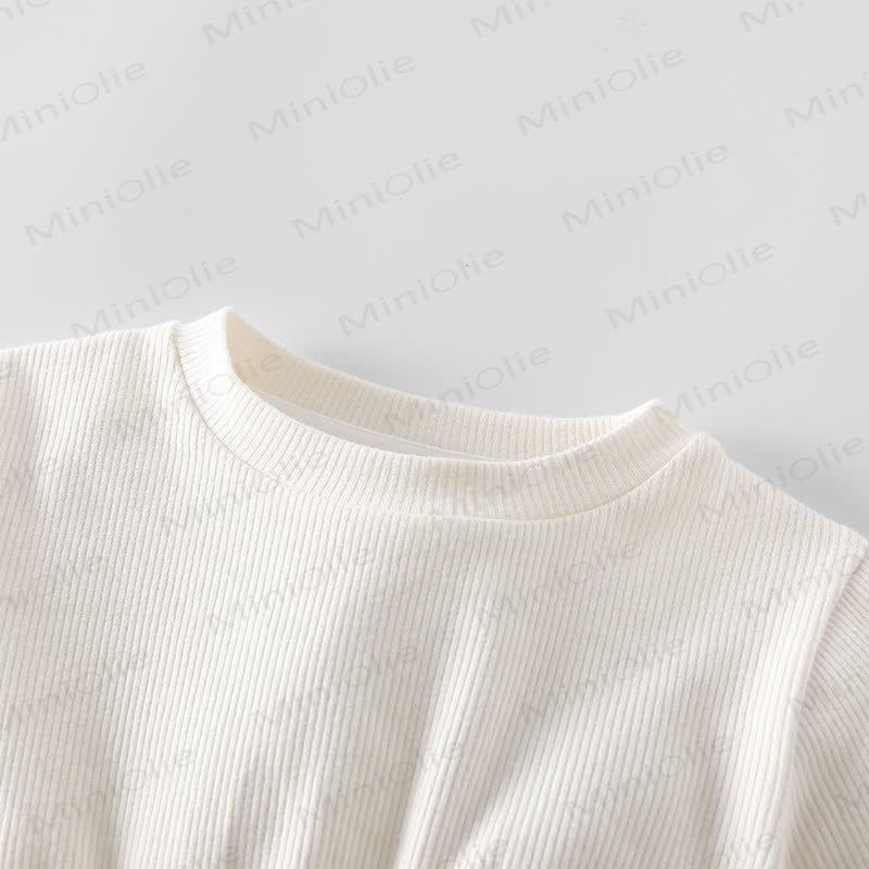 Baby Kleinkind Mädchen Einfarbig Kleid/ Bunt Strickjacke - image 6