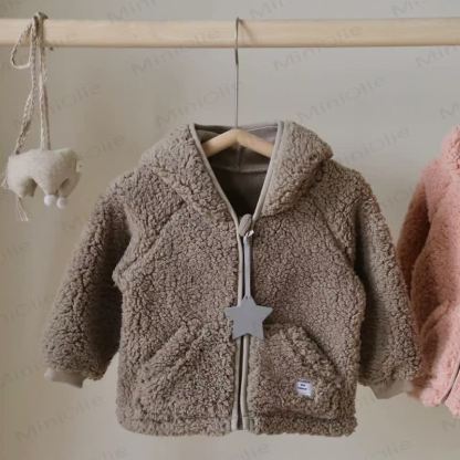Sherpa-Kapuzenjacke für Kleinkind - Braun - 8Y - image 7
