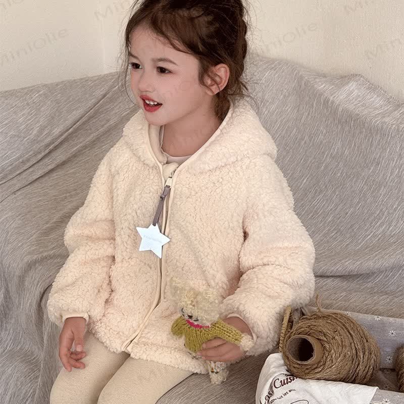 Sherpa-Kapuzenjacke für Kleinkind - image 6