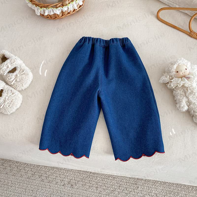 Baby Kleinkind Gestickt Vlies - Hase mit Denim - image 2