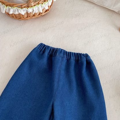 Baby Kleinkind Gestickt Vlies - Hase mit Denim - image 5