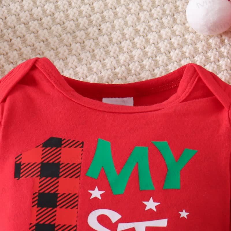 MY 1ST CHRISTMAS Baby Plaid 2-teiliges Set mit Hut - image 11