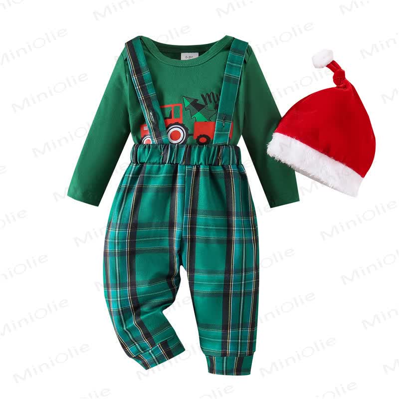 MY 1ST CHRISTMAS Baby Plaid 2-teiliges Set mit Hut - image 6
