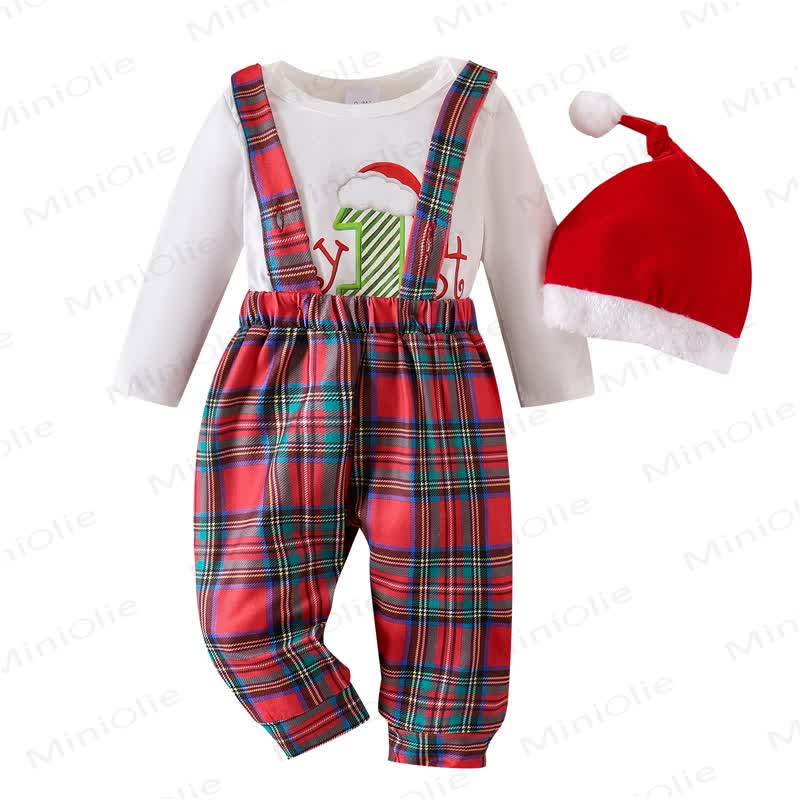 MY 1ST CHRISTMAS Baby Plaid 2-teiliges Set mit Hut - image 7