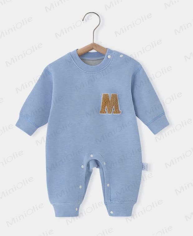 Baby Strampler mit Vlies und Buchstabe M - image 10