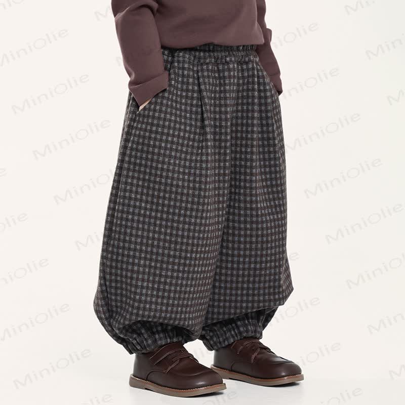 Plaid Hose für Kleinkind (Jungen) - Kaffee - 10Y - image 1
