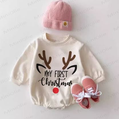 MY FIRST CHRISTMAS Baby Rentier- Bodysuit in Weiß - Weiß - 18-24M - image 1
