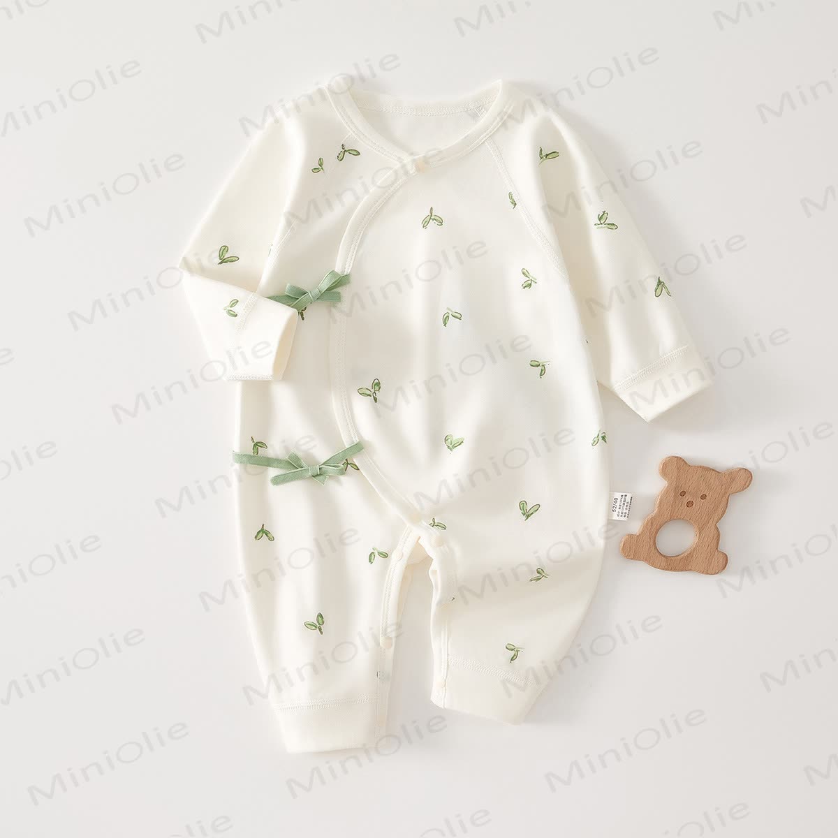 Nahtloser Kimono- Strampler für Baby - Weiß - 3-6M - image 1
