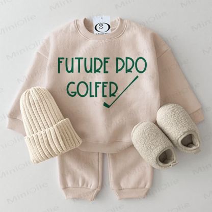 FUTURE PRO GOFLER Baby Sweatshirt 2-teiliges Beige Set - Beige - 2-3J - image 1