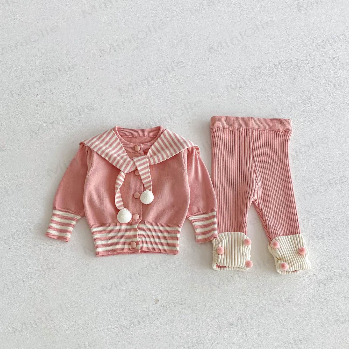 2-teiliges Set mit Gestrickt Schal für Baby (Mädchen) - image 11