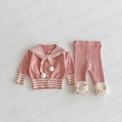 2-teiliges Set mit Gestrickt Schal für Baby (Mädchen) - image 11