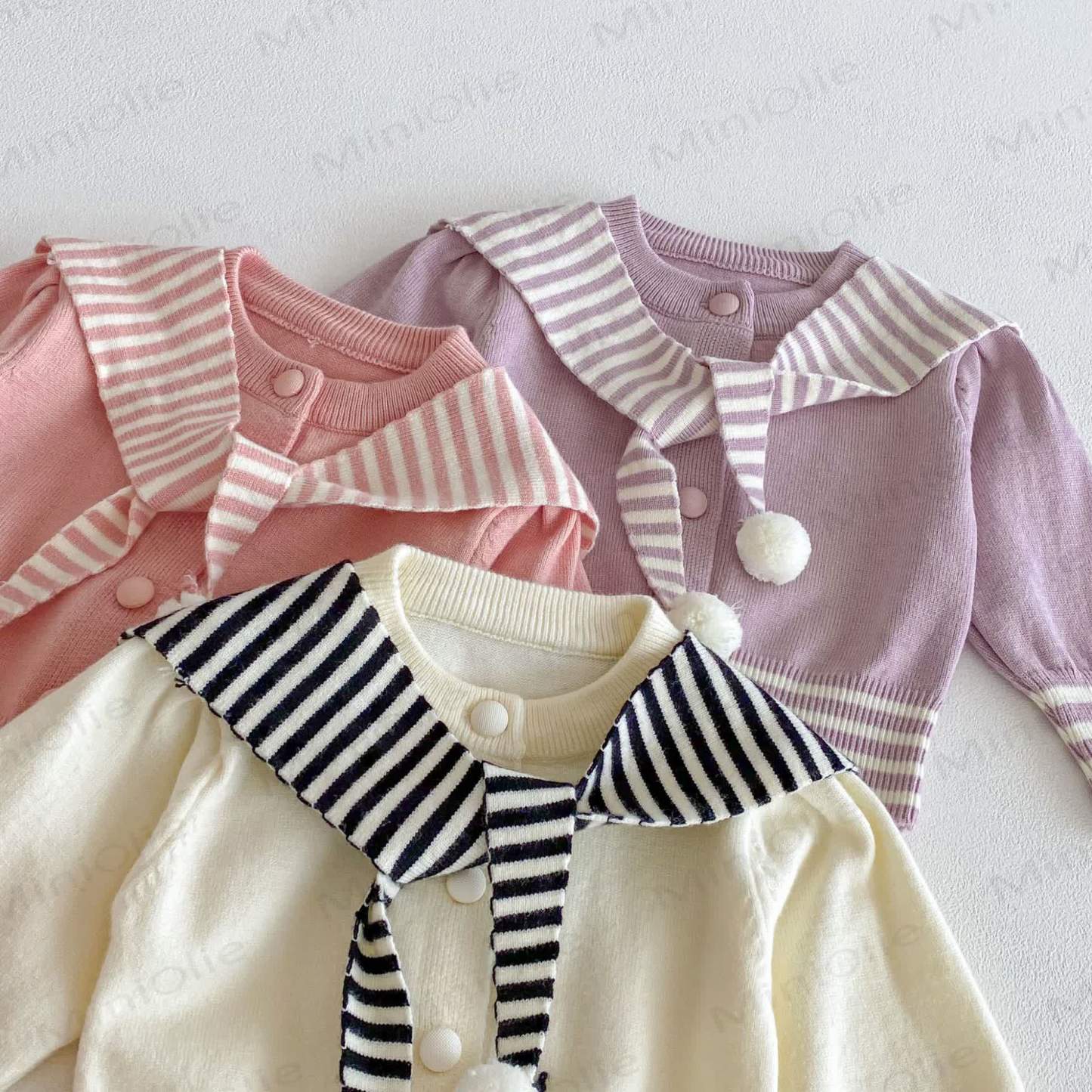 2-teiliges Set mit Gestrickt Schal für Baby (Mädchen) - image 6