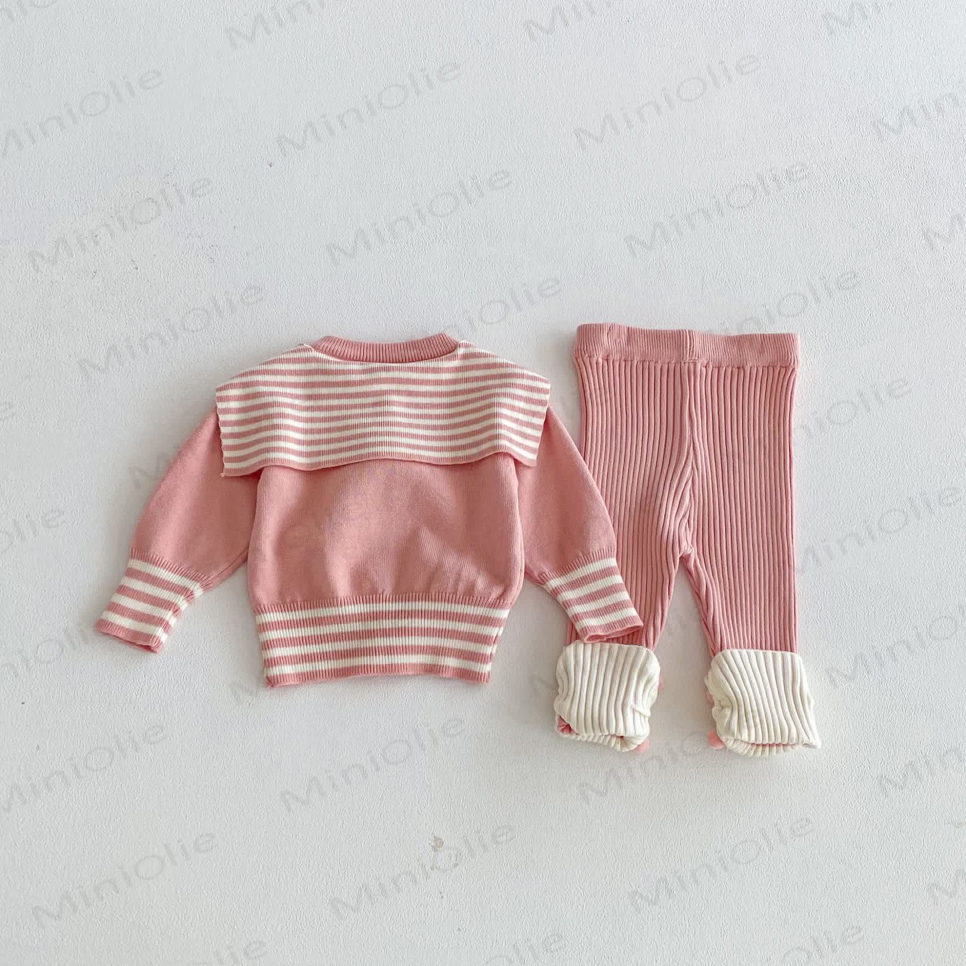 2-teiliges Set mit Gestrickt Schal für Baby (Mädchen) - image 12