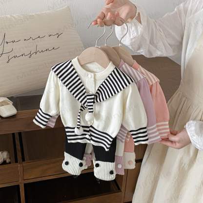 2-teiliges Set mit Gestrickt Schal für Baby (Mädchen) - image 2