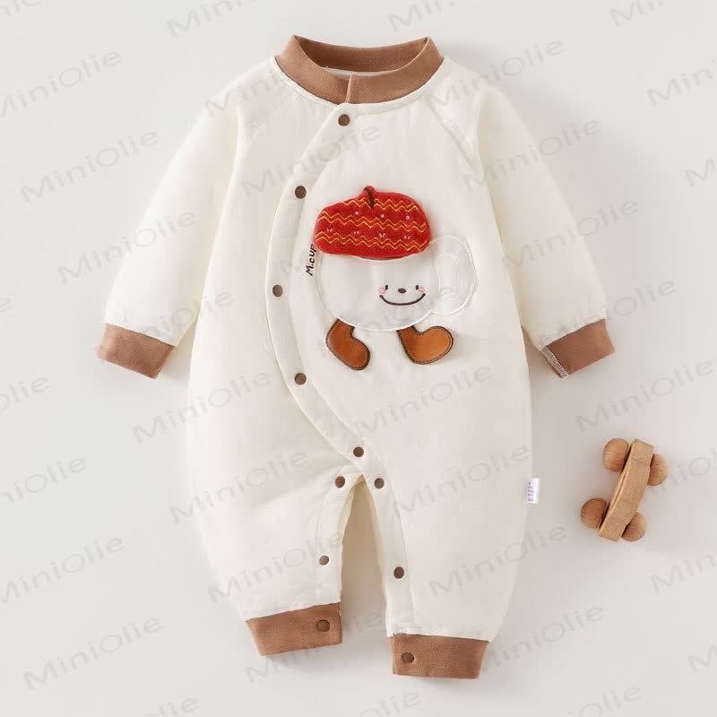  Baby Neugeboren Cartoon Strampler - Braune Kastanie - 18-24M - image 2