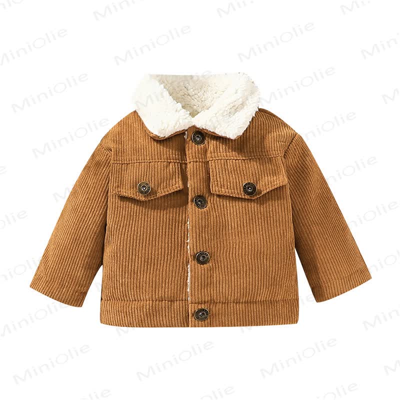  Oberbekleidung aus Vlies Cord für Baby - Braun - 2-3J - image 8