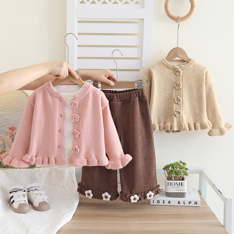 Baby Kleinkind Blume 3-teiliges Set - image 1