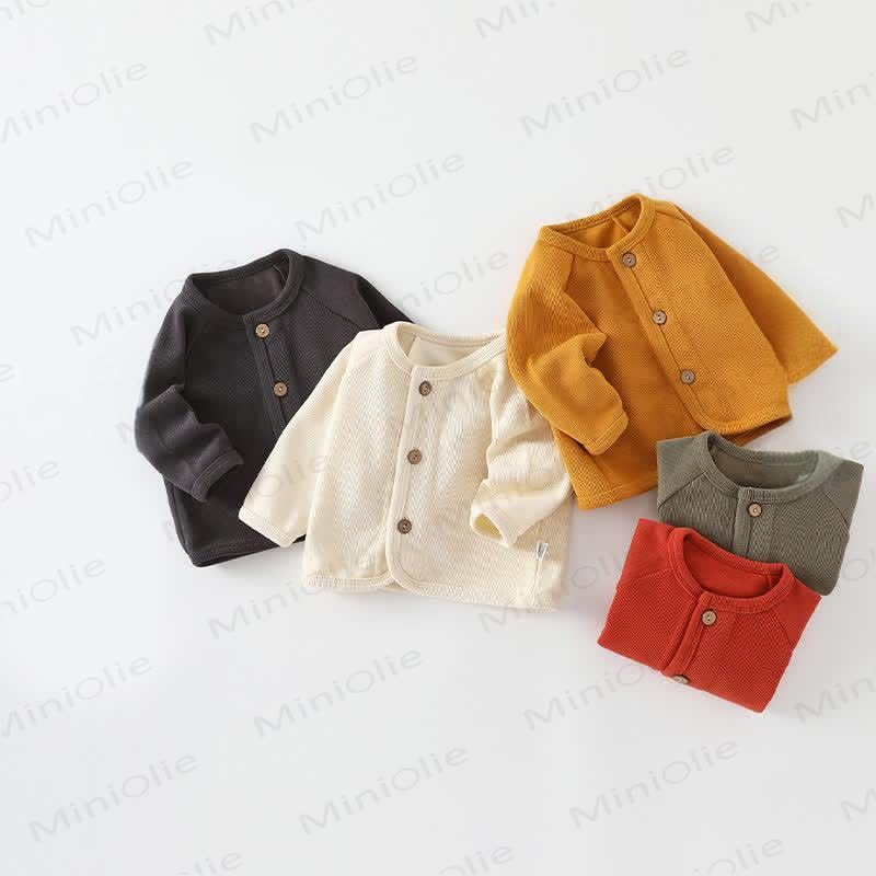  Einfarbig Strickjacke für Baby​ - image 2