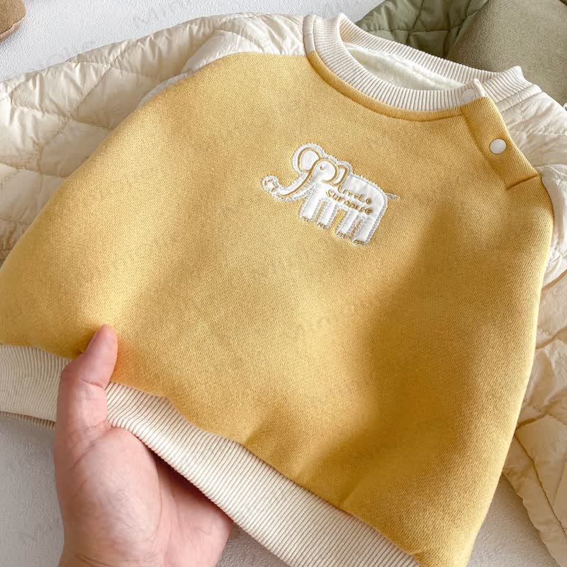 Baby Kleinkind Elefanten Vlies gefüttertes 2-teiliges Set - image 10