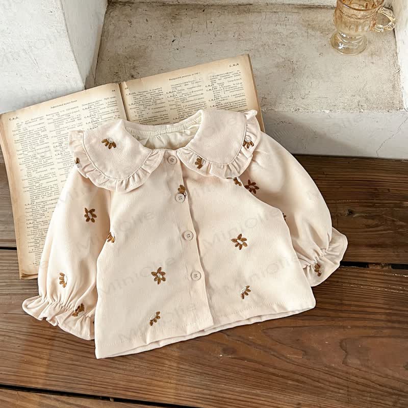 2- Blume Set für Baby und Mädchen mit Gestickt und Cord - image 6