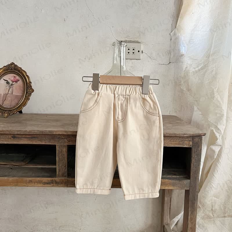 2- Blume Set für Baby und Mädchen mit Gestickt und Cord - Beige Hose - 2-3J - image 9