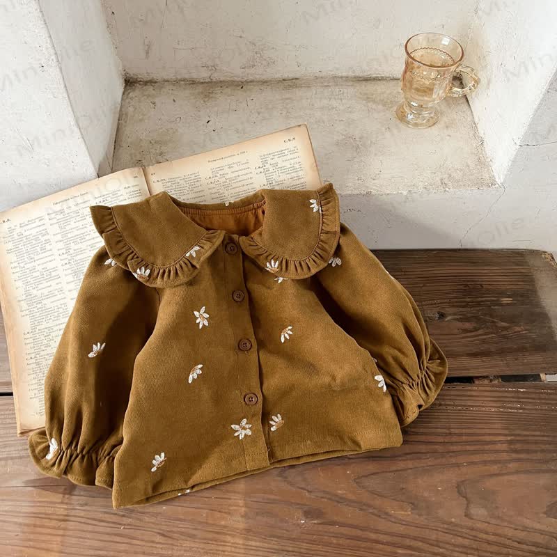 2- Blume Set für Baby und Mädchen mit Gestickt und Cord - image 8