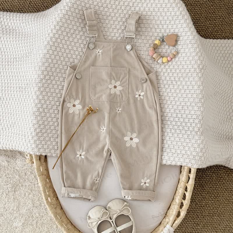 Baby Mädchen- Overalls aus Cord mit Gestickt - image 2