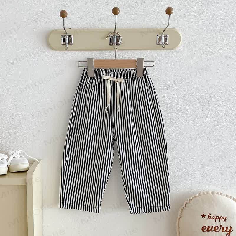 Streifen Schleife für Baby und Kleinkind - Schwarz - 5-6J - image 6