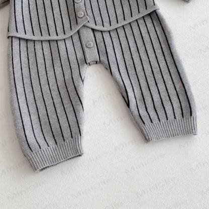 Baby Stricken im Gentleman-Stil mit Schleife - image 9