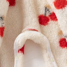 Baby Mädchen Arctic Velvet Kirsche Strampler - image 5