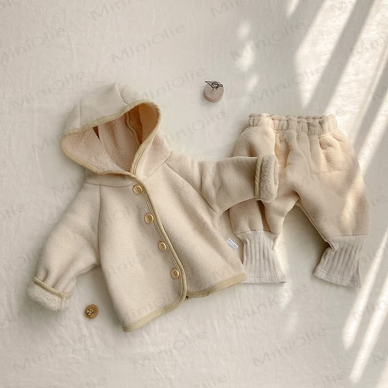 Baby -Harems- Set, einfarbig , 2-teilig - Beige - 18-24M - image 2