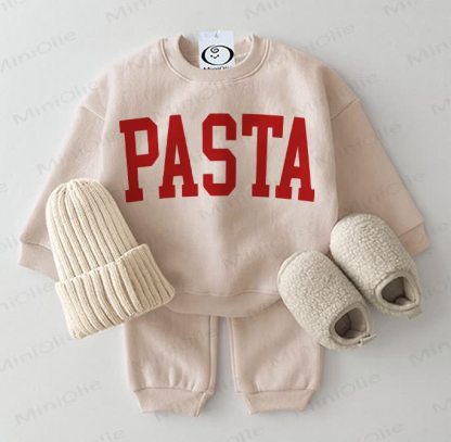 PASTA Baby Sweatshirt und Hose , 2-teiliges Beige Set - Beige - 2-3J - image 1