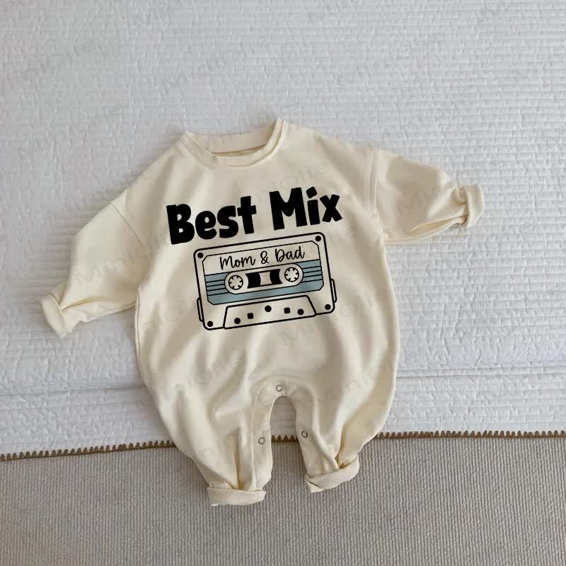 BEST MIX MOM & DAD Baby Kleinkind Beige Strampler - Beige - 2-3J - image 1