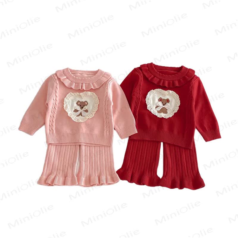 2-teiliges Schleife - Set mit Herz für Baby - image 3