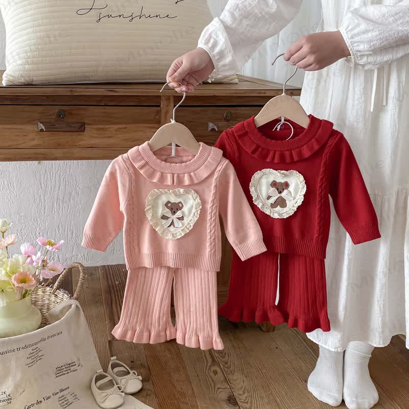 2-teiliges Schleife - Set mit Herz für Baby - image 2