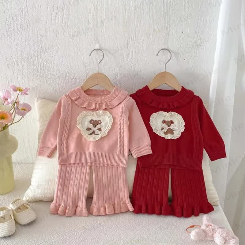 2-teiliges Schleife - Set mit Herz für Baby - image 1