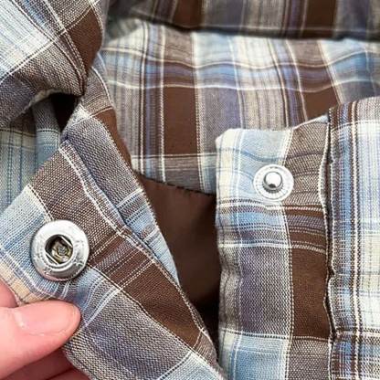 Baby Kleinkind Spitze mit Kaffee , karierte Hose mit Plaid und Gesteppt Tanktop - image 8